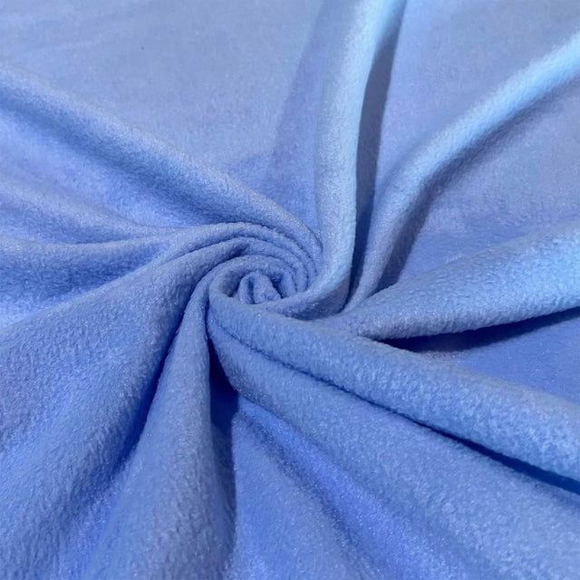 Polar Fleece Fabric Light Blue 60" 280 GSM