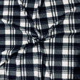 Polar Fleece Fabric Plaid Black and White 60" 280 GSM