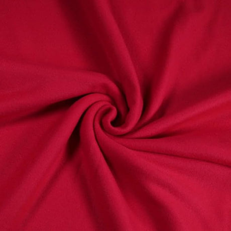 Red Anti-Pill Polar Fleece Fabric by the Yard, 60" Wide, 280 GSM