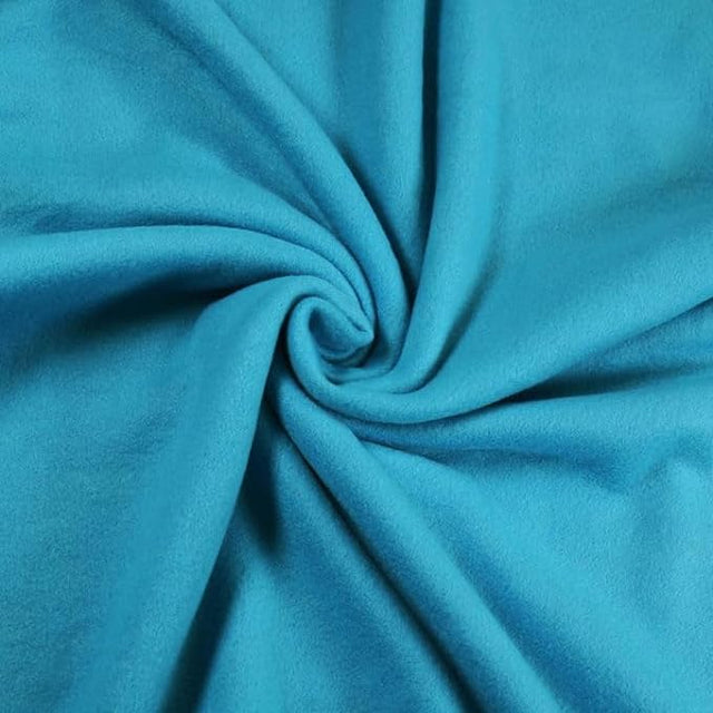 Polar Fleece Fabric by the Yard Turquoise 60" 280 GSM