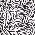Polar Fleece Fabric Zebra White Black 60" 280 GSM