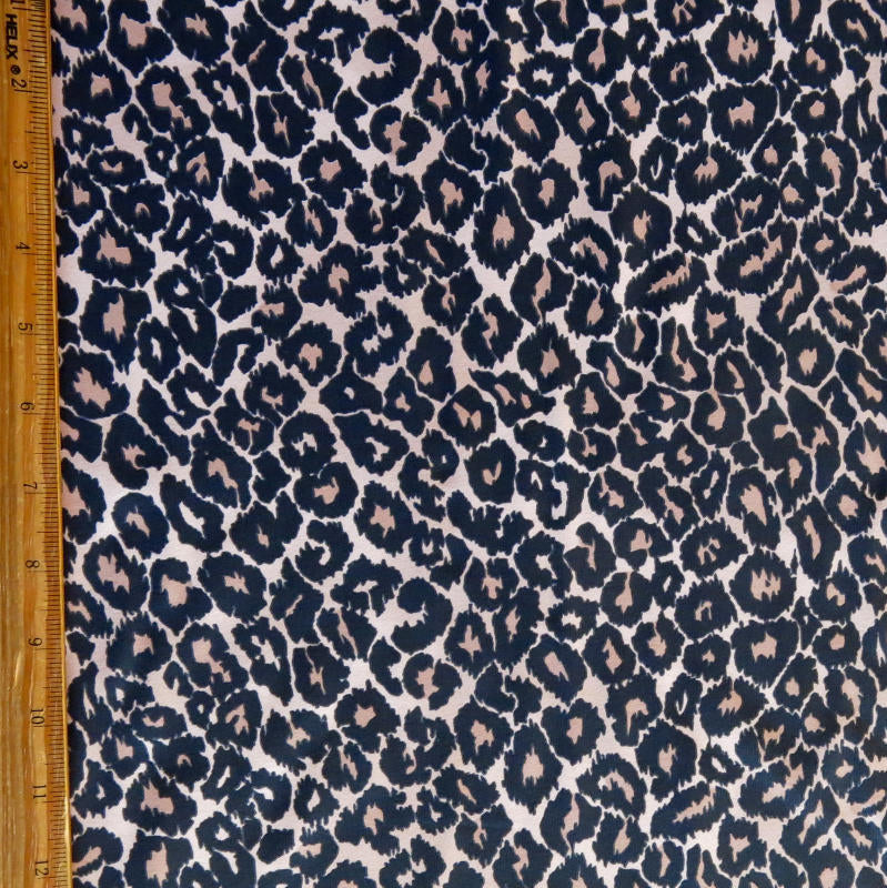Swim Knit Nylon Spandex Leopard Print