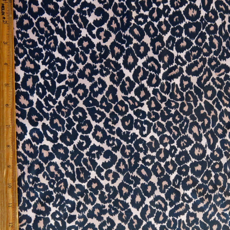 Swim Knit Nylon Spandex Leopard Print