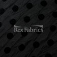 Flocked Dot Mesh Polyester Spandex Fabric - Black Flocked Polka Dots, 58-60" Width, 140 GSM (1 Yard)