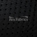 Flocked Dot Mesh Polyester Spandex Fabric - Black Flocked Polka Dots, 58-60" Width, 140 GSM (1 Yard)