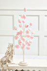 22.5 InchColorful Flocked Egg Tree Decorative Easter Spring Tabletop Centerpiece