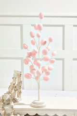 22.5" Colorful Flocked Egg Tree