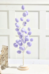 22.5" Colorful Flocked Egg Tree
