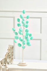 22.5 InchColorful Flocked Egg Tree Decorative Easter Spring Tabletop Centerpiece