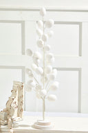 22.5" Colorful Flocked Egg Tree