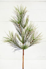 Christmas Flocked Pine Spray – Winter Wonderland Charm for Festive Décor