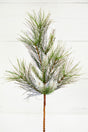 24" Christmas Flocked Pine Spray