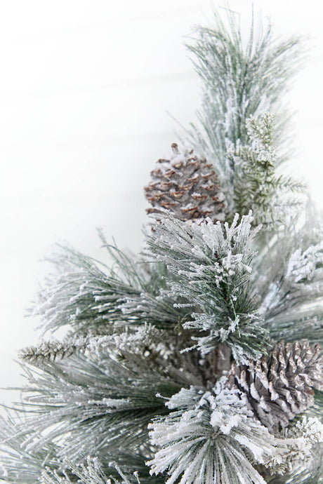 36" Flocked Tree