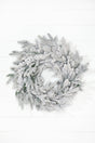 24" Deluxe Flocked Wreath
