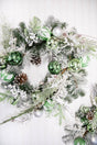 24” Christmas Pine/Ball Wreath