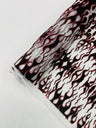 Flocking Flame Power Mesh Power Mesh Fabric - Black Flocked Flames, Red Glitter Accents, 60" Width (1 Yard)