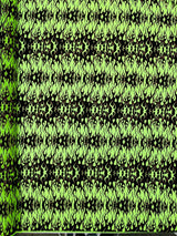 Flocking Flame Power Mesh Power Mesh Fabric - Black Flocked Flames, Red Glitter Accents, 60" Width (1 Yard)