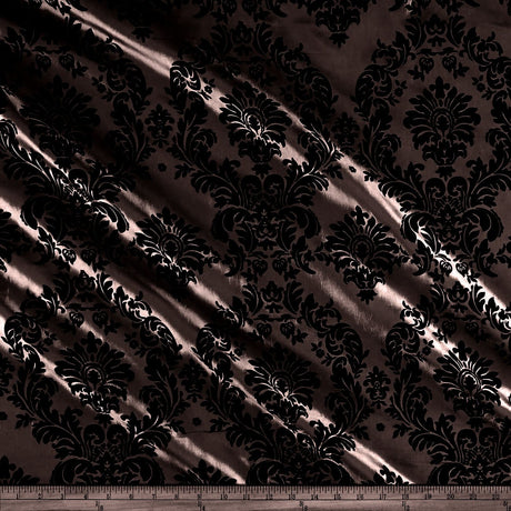 Flocking Taffeta Polyester Fabric - 58" Width, Multiple Colors (1 Yard)