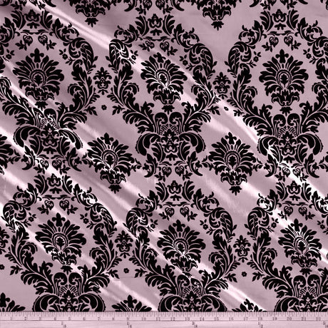 Flocking Taffeta Polyester Fabric - 58" Width, Multiple Colors (1 Yard)