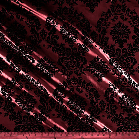 Flocking Taffeta Polyester Fabric - 58" Width, Multiple Colors (1 Yard)