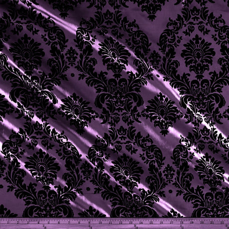Flocking Taffeta Polyester Fabric - 58" Width, Multiple Colors (1 Yard)