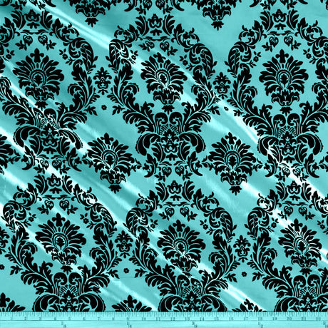 Flocking Taffeta Polyester Fabric - 58" Width, Multiple Colors (1 Yard)