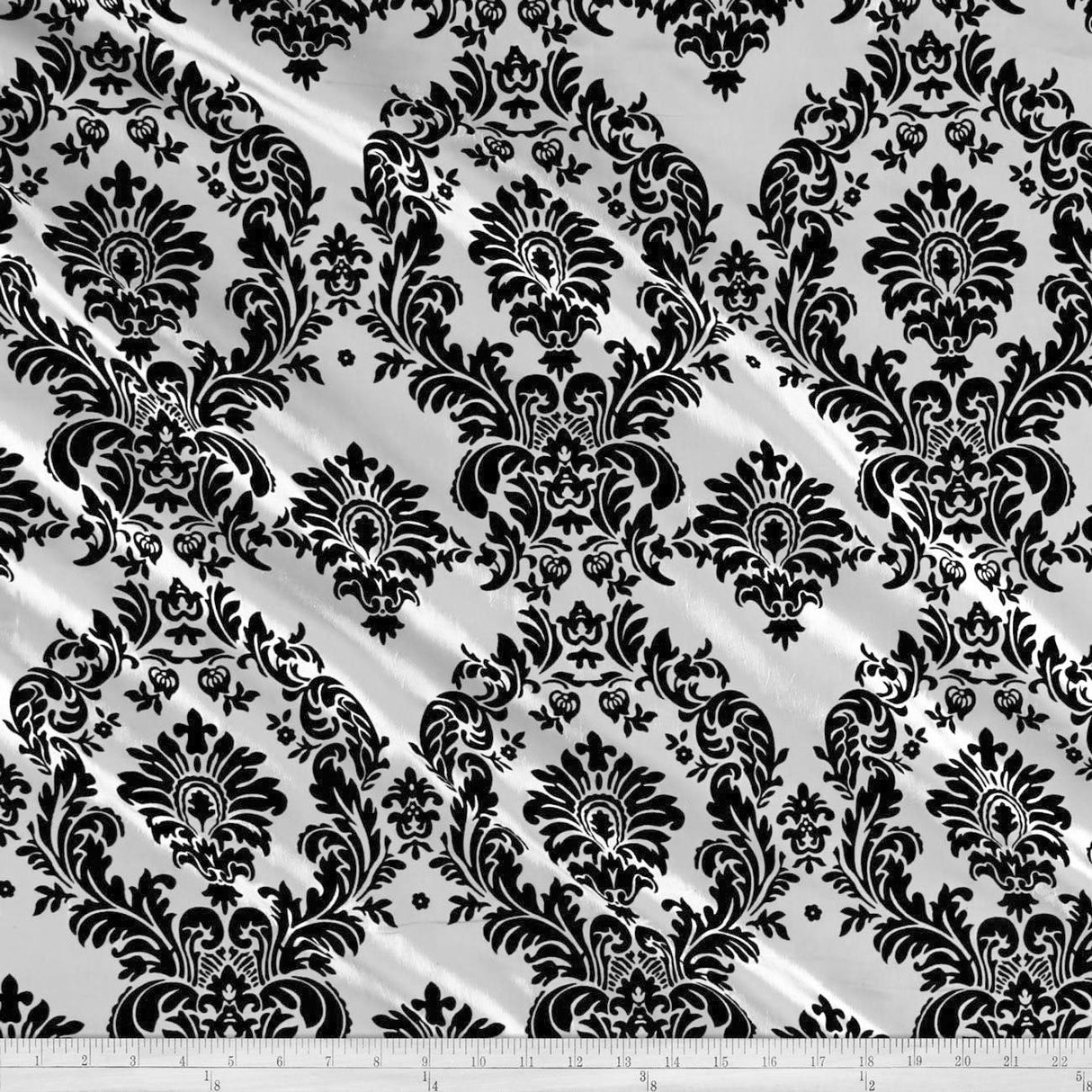 Flocking Taffeta Polyester Fabric - 58" Width, Multiple Colors (1 Yard)