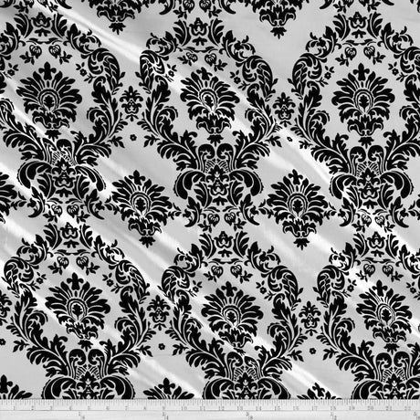 Flocking Taffeta Polyester Fabric - 58" Width, Multiple Colors (1 Yard)