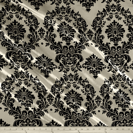 Flocking Taffeta Polyester Fabric - 58" Width, Multiple Colors (1 Yard)