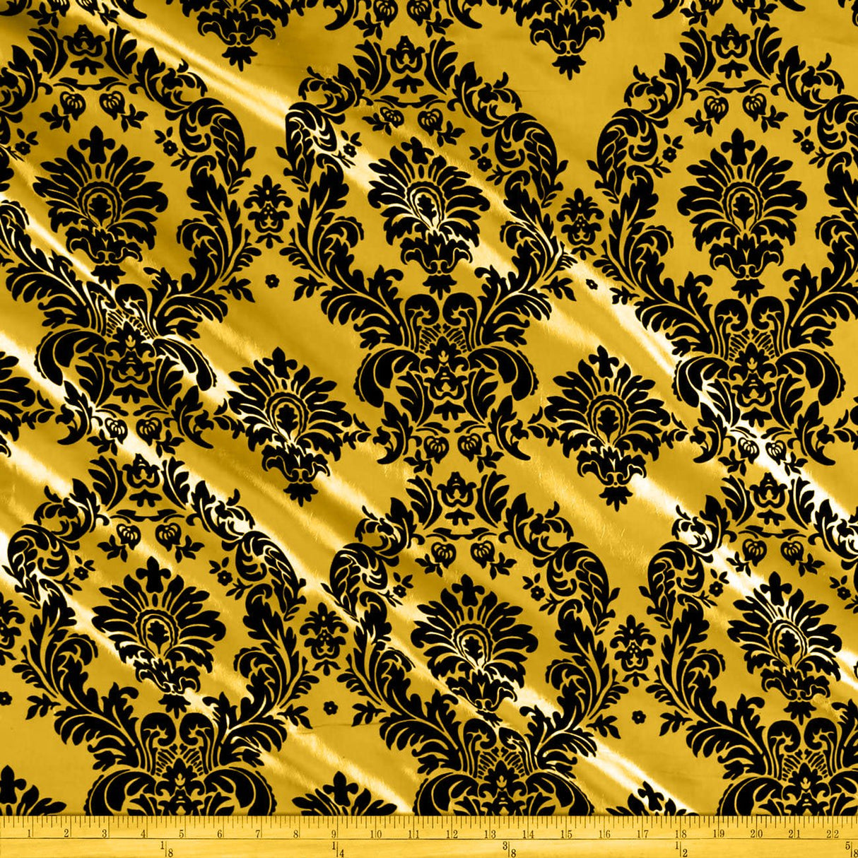 Flocking Taffeta Polyester Fabric - 58" Width, Multiple Colors (1 Yard)
