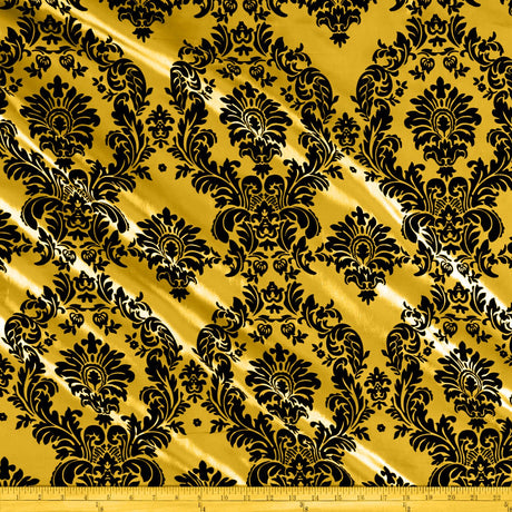Flocking Taffeta Polyester Fabric - 58" Width, Multiple Colors (1 Yard)