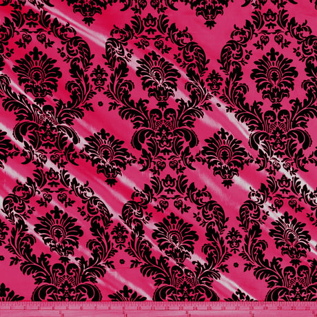 Flocking Taffeta Polyester Fabric - 58" Width, Multiple Colors (1 Yard)
