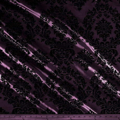 Flocking Taffeta Polyester Fabric - 58" Width, Multiple Colors (1 Yard)