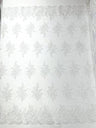 Mia Floral Design Lace Polyester Fabric - Floral Corded Embroidered Sequins Mesh Lace, 50-54" Width (1 Yard)