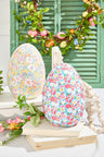 10" Floral Fabric Egg Spring Decorative Accent Piece