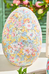 10" Floral Fabric Egg