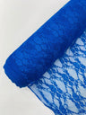 Floral Stretch Lace Nylon Fabric - Floral Pattern, 58" Width (1 Yard)