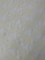 Floral Stretch Lace Nylon Fabric - Floral Pattern, 58" Width (1 Yard)