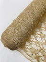 Floral Stretch Lace Nylon Fabric - Floral Pattern, 58" Width (1 Yard)