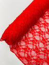 Floral Stretch Lace Nylon Fabric - Floral Pattern, 58" Width (1 Yard)