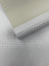Florida Gator 3D Embossed Vinyl Fabric - 3D Crocodile Texture, 54" Width (1 Yard)