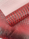Florida Gator 3D Embossed Vinyl Fabric - 3D Crocodile Texture, 54" Width (1 Yard)