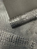 Florida Gator 3D Embossed Vinyl Fabric - 3D Crocodile Texture, 54" Width (1 Yard)