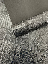 Florida Gator 3D Embossed Vinyl Fabric - 3D Crocodile Texture, 54" Width (1 Yard)