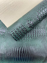 Florida Gator 3D Embossed Vinyl Fabric - 3D Crocodile Texture, 54" Width (1 Yard)