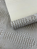 Florida Gator 3D Embossed Vinyl Fabric - 3D Crocodile Texture, 54" Width (1 Yard)