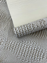 Florida Gator 3D Embossed Vinyl Fabric - 3D Crocodile Texture, 54" Width (1 Yard)