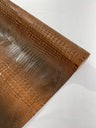 Florida Vegan Faux Crocodile 3D Two Tone Vinyl Fabric - 54" Width, Textured Crocodile Embossed, Two Tone Finish (1 Yard)