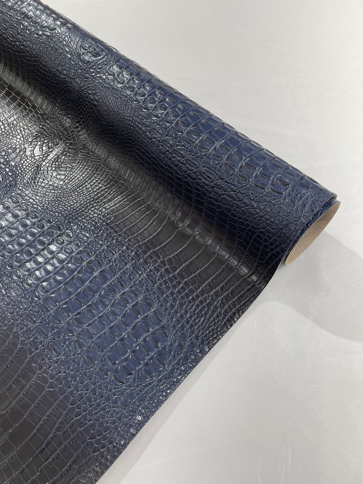 Florida Vegan Faux Crocodile 3D Two Tone Vinyl Fabric - 54" Width, Textured Crocodile Embossed, Two Tone Finish (1 Yard)