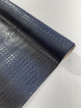 Florida Vegan Faux Crocodile 3D Two Tone Vinyl Fabric - 54" Width, Textured Crocodile Embossed, Two Tone Finish (1 Yard)